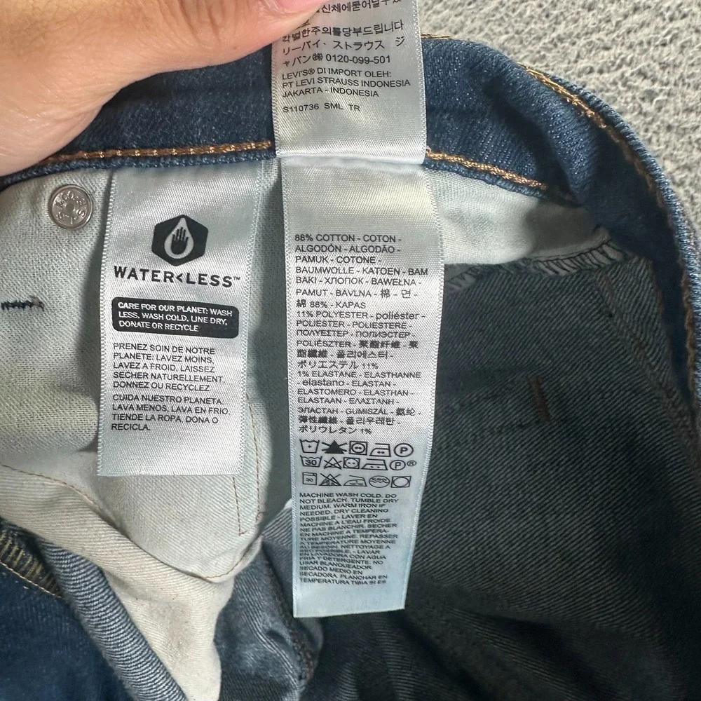 Levi's 541 Jeans Mens 38x34 Blue Cotton Denim‎ Straight Workwear Stretch Faded